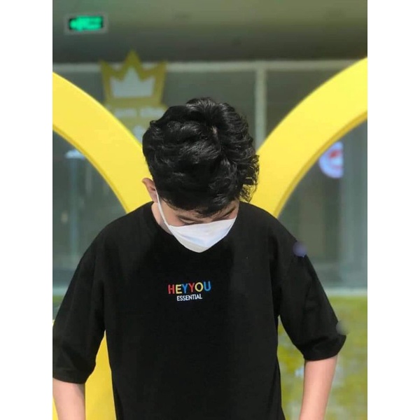 Áo phông tay lỡ form rộng unisex nam nữ heyyou