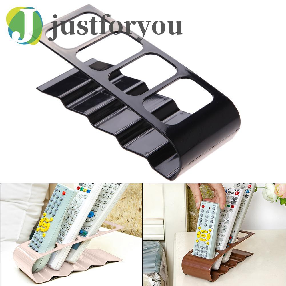 Justforyou2 Practical Wrinkled 4 Section Home Appliance Remote Control Stand Holder