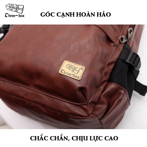 Balo da nam công sở hàng chính hãng Three Box