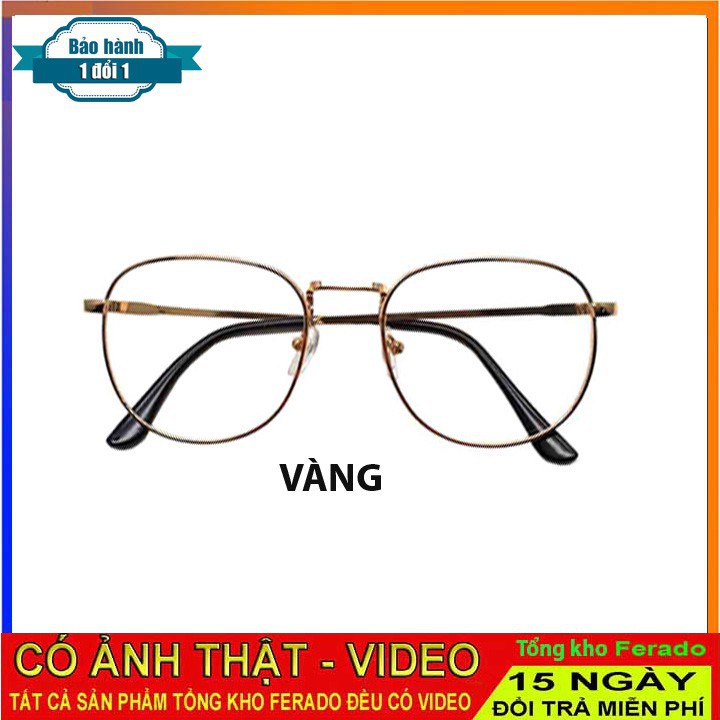 kính Mắt Ngố gọng sắt Nam Nữ Sành Điệu