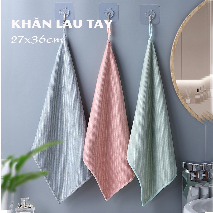 Khăn lau tay siêu thâm nước, khăn lau chén dĩa đa năng 27x36cm -SG