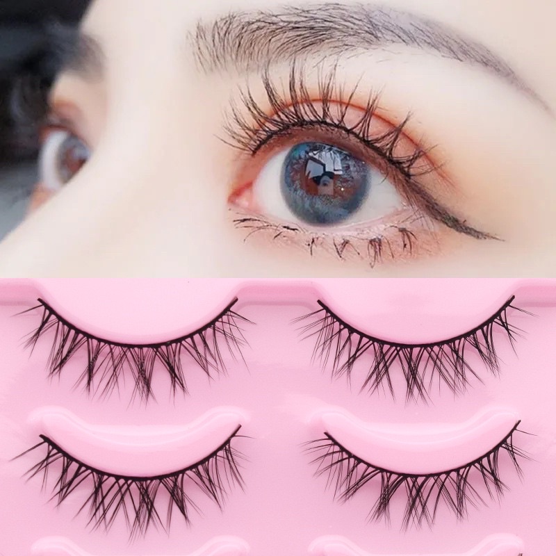 Hộp 5 cặp mi 3D Lông mi chồn katun, siêu chắc chắn