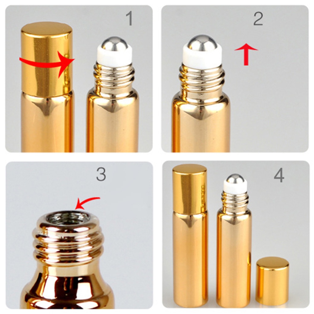 (Hàng Mới Về) Con Lăn Mát Xa Mắt Bằng Thép Không Gỉ 10ml Tiện Dụng | BigBuy360 - bigbuy360.vn