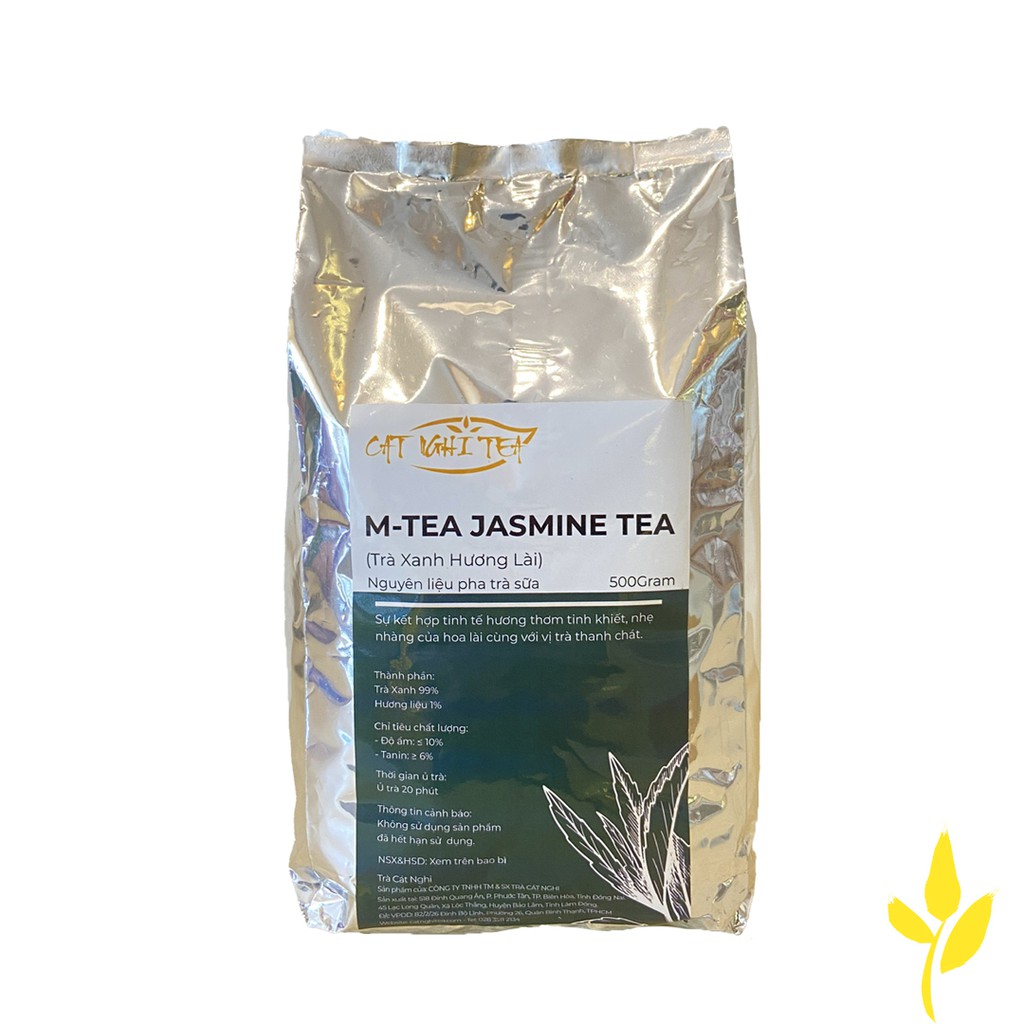 Trà xanh hương lài Cát Nghi Tea 500g - Nguyên liệu chuẩn pha trà sữa trà trái cây - cung cấp nguyên liệu cho các quán