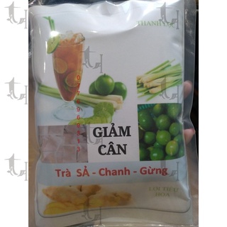 Trà GIẢM CÂN, GIẢM MỠ BỤNG Sả chanh gừng, 50 túi lọc