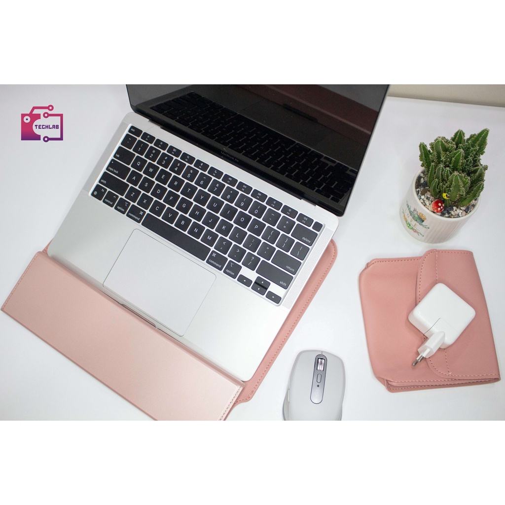 [Video/Ảnh thật] Bao da cao cấp có hút từ tính dành cho Macbook , Surface [4 in 1] - CHỐNG NƯỚC