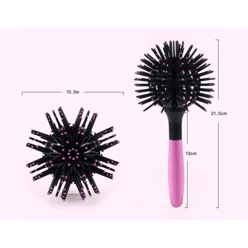 Lược chải tóc 3D Bomb curl Brush 360 độ