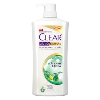 Dầu gội sạch gàu Clear mát lạnh bạc hà 1.4kg