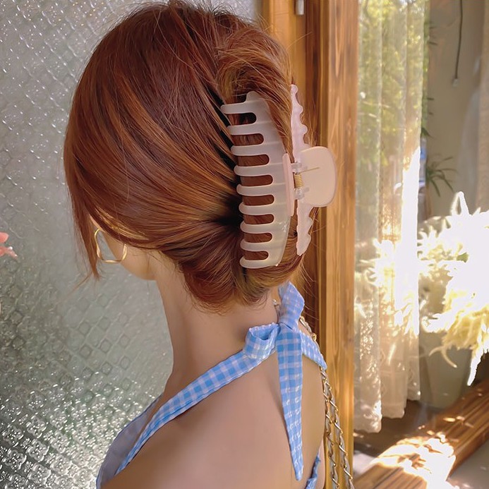 Kẹp tóc bằng resin acrylic đơn giản phong cách thời trang Hàn Quốc