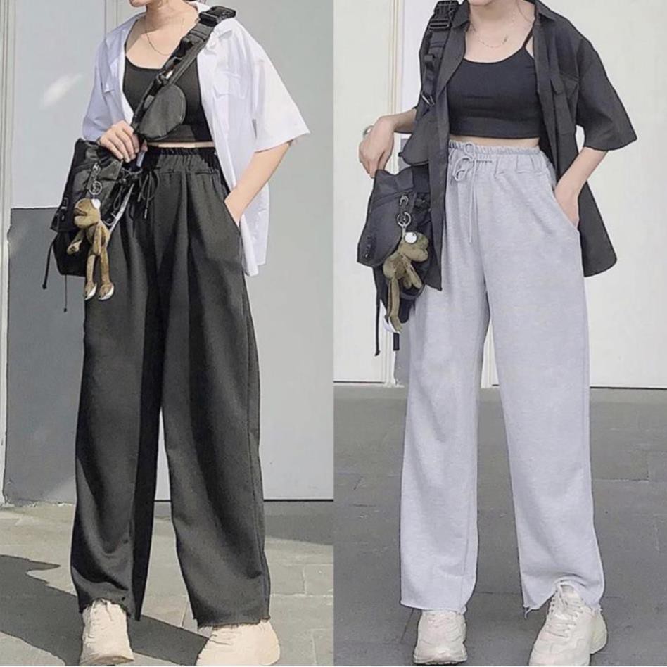 Quần ỐNG RỘNG IRU TRƠN 2 Màu Unisex
