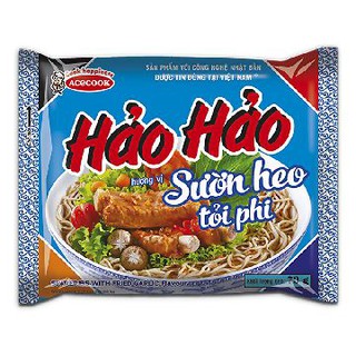  Mì Hảo Hảo Sườn Heo Tỏi Phi gói 73G/Sa Tế Hành Tím/ tôm chua cay gói 75G