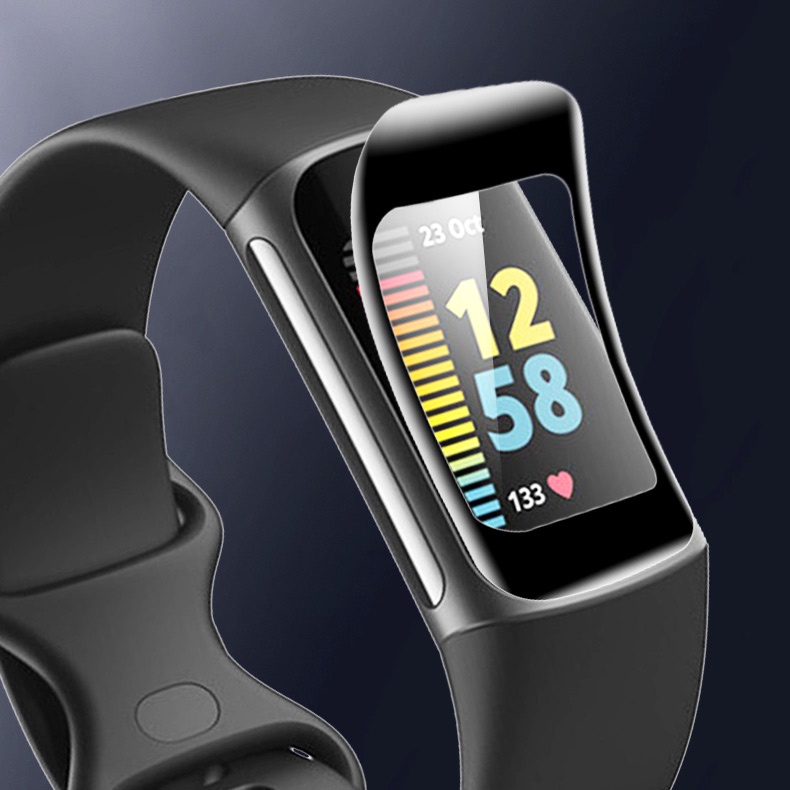 Dán màn hình Fitbit Charge 5 full viền | chống trầy xước | bảo vệ màn hình đồng hồ