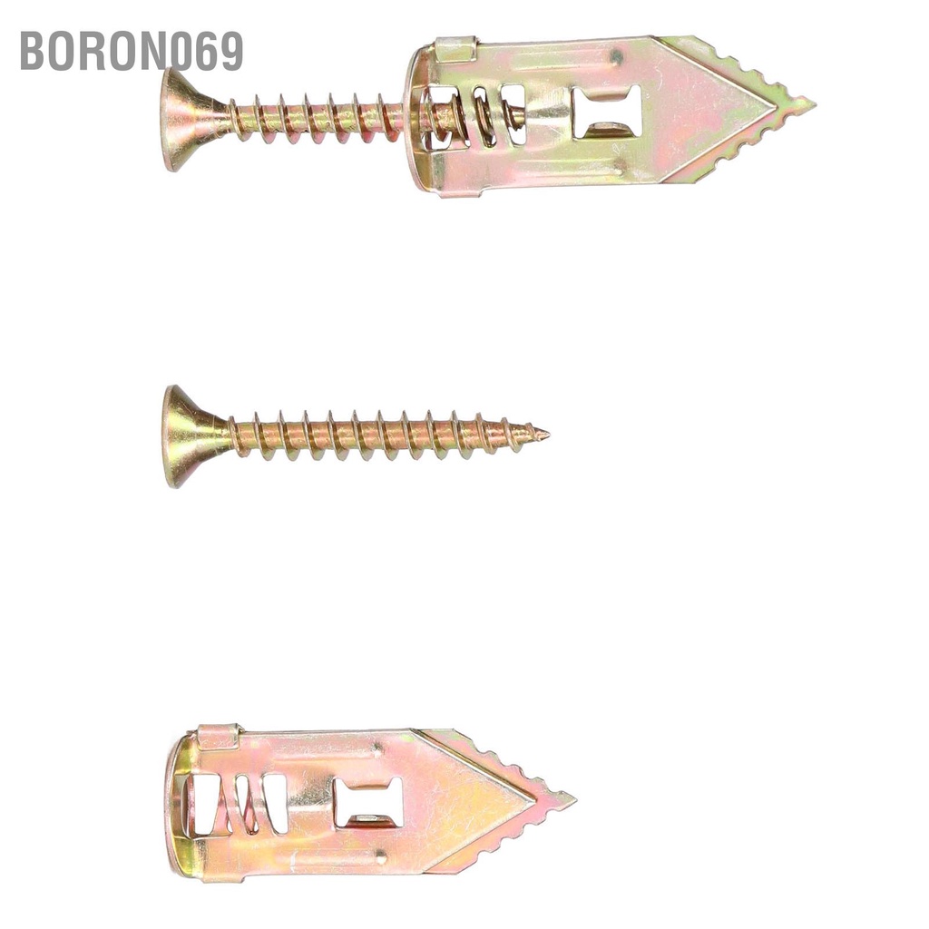 Boron069 40Pack Tự khoan Neo Vít Đặt Vách thạch cao Kim loại Loại Knock cho Khung ảnh Trang trí Nhà cửa