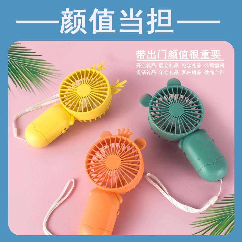 Quạt Sạc Usb Mini Cầm Tay Tiện Lợi Cho Học Sinh