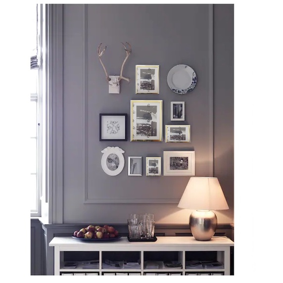 Khung ảnh để bàn hoặc treo tường Ikea Guldboda Frame, Brass Color