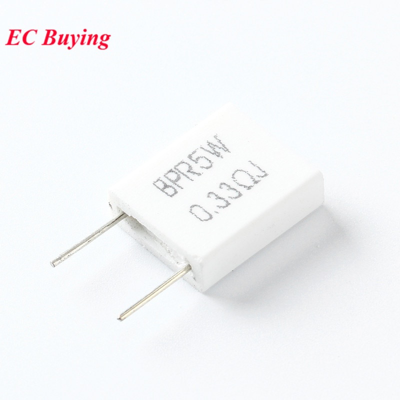 Set 10 điện trở gốm Bpr56 5w 0.1 0.15 0.22 0.25 0.33 0.5 Ohm Bpr56 0.1r 0.15r 0.22r 0.25r 0.33r 0.5r
