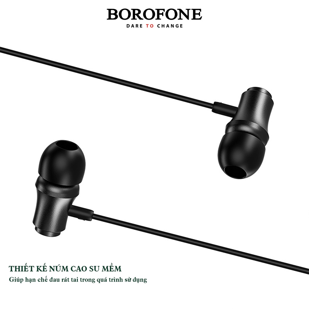 Tai nghe nhét tai có dây BOROFONE BM29 Gratified - AK Mobile