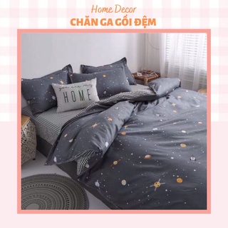 SET CHĂN GA GỐI COTTON POLY 4 MÓN - MẪU VŨ TRỤ