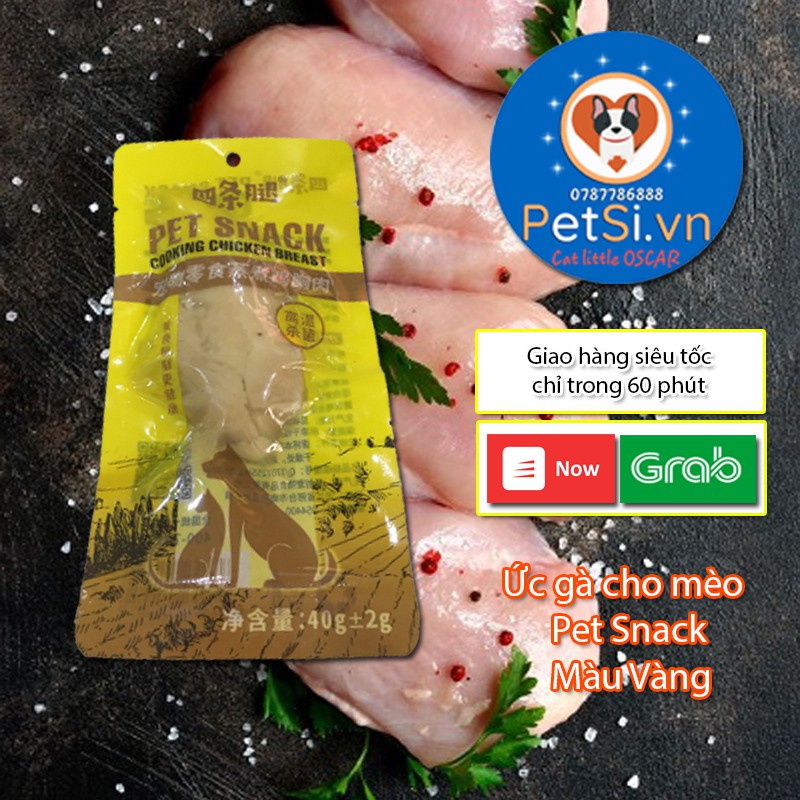 (Sỉ LH)Ức Gà Hấp Cho Chó Mèo Masti 40g Thơm Ngon - Thức Ăn Raw Snack Cho Chó Mèo Masti Cao Cấp