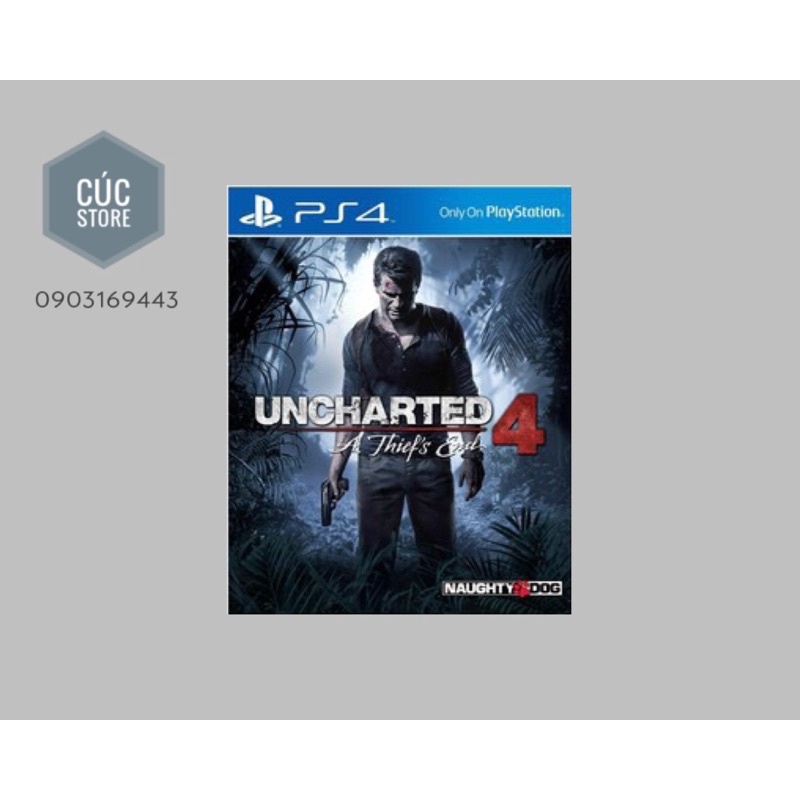 Đĩa chơi game PS4: Uncharted 4 A Thief's End