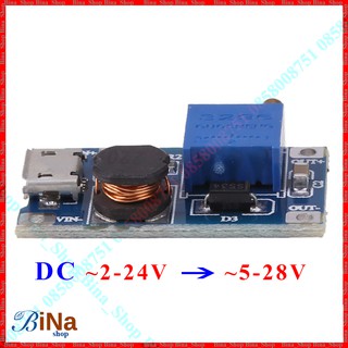 Mạch tăng áp 2A MT3608 cổng micro USB