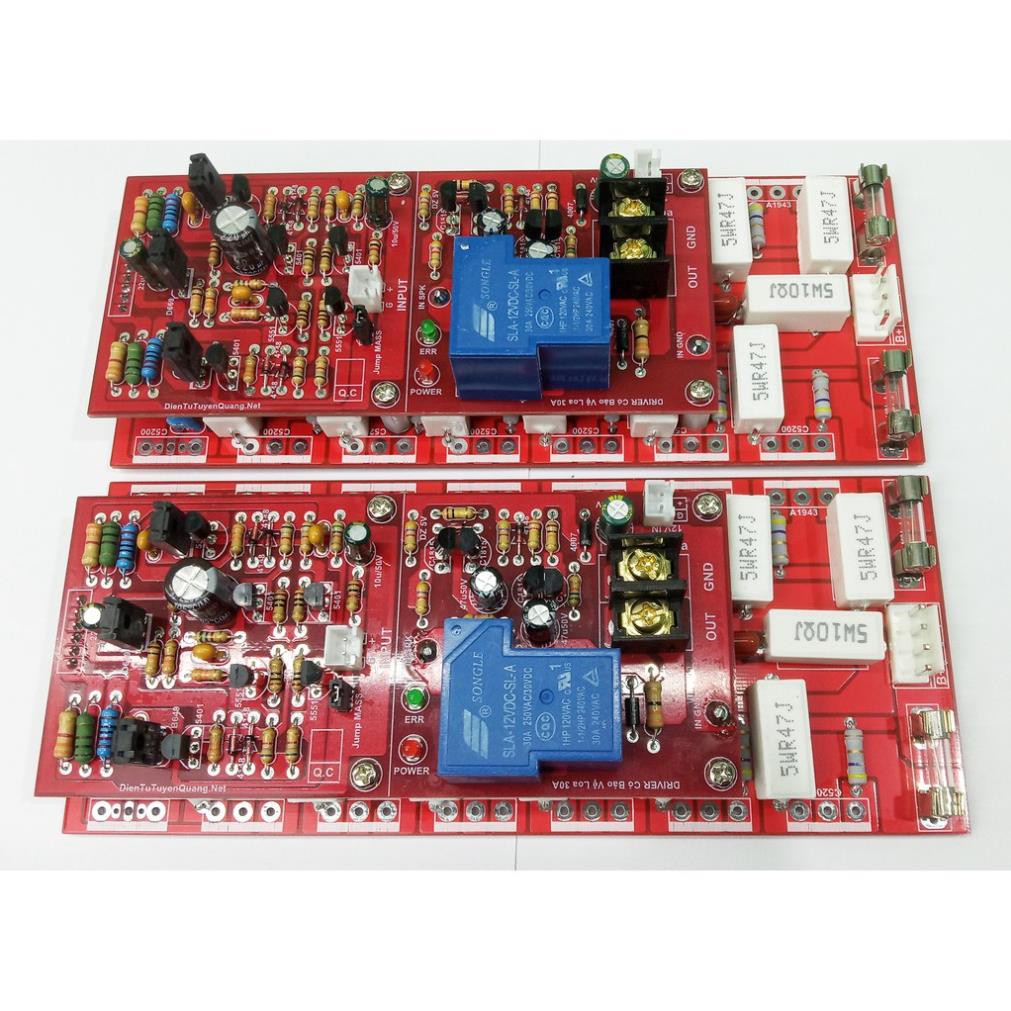 Mạch Công Suất 24 Sò TOSHIBA Điện ÁP Cao 2 Lớp FR4 Có Bảo Vệ Loa