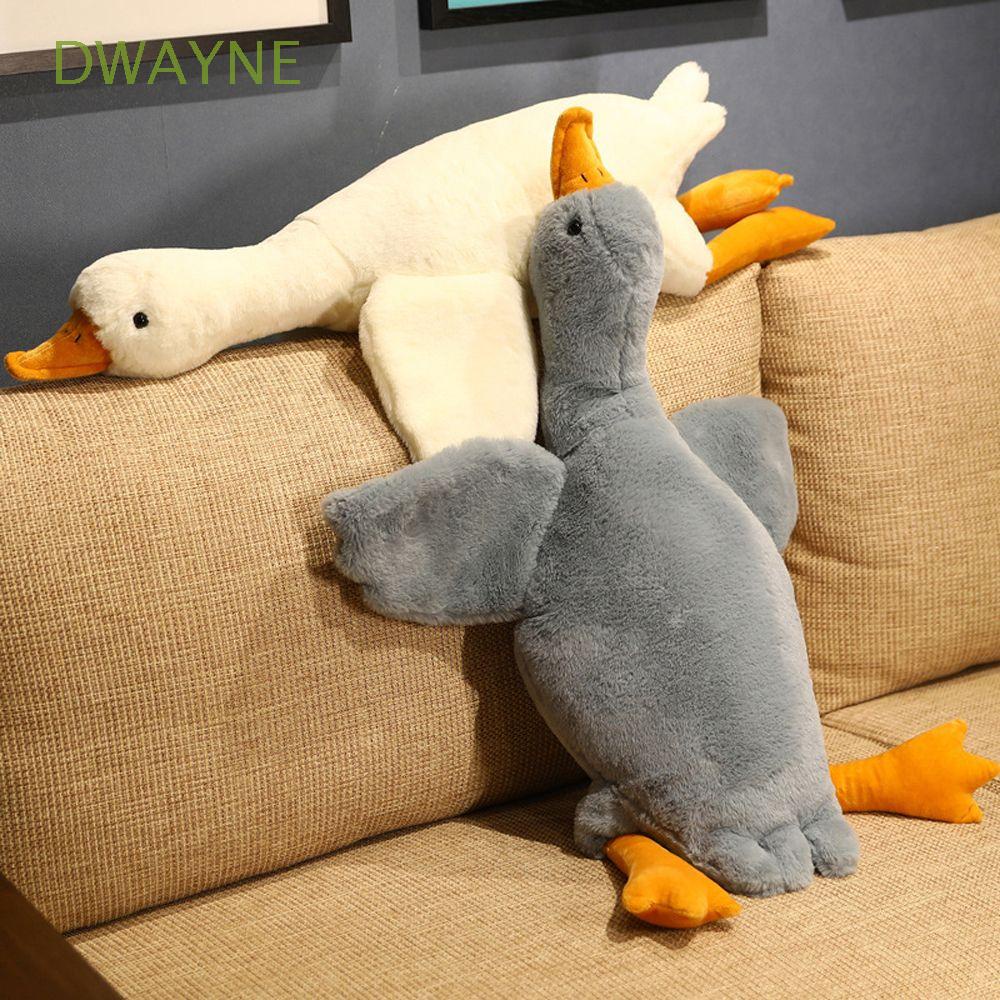 DWAYNE Baby Accompanying Dolls Goose Plush Toys Home Decor Lying Duck Plush Goose Stuffed Toys Soft Cushion Stuffed Animals Kids Toy Kawaii Sleep Pillow for Children Goose Plush Doll