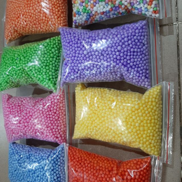 Hạt xốp các các màu cho các bạn lưa chôn (1goi