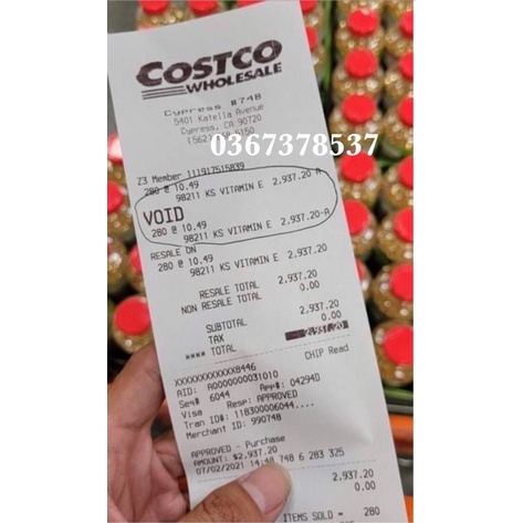 Vitamin E Kirkland 400ui - Vitamin E 500 viên Kirkland hỗ trợ làm đẹp da | Thế Giới Skin Care