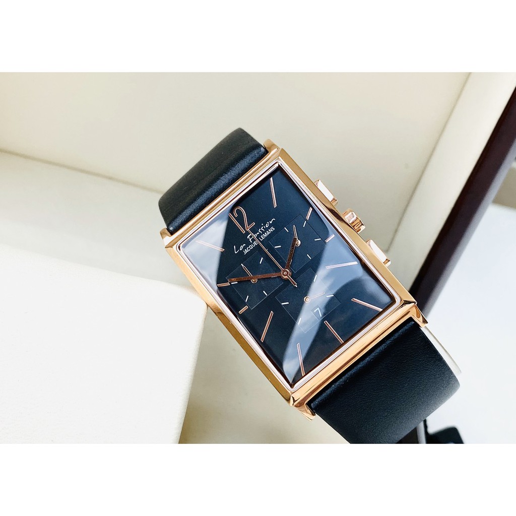 Đồng hồ Nam 𝑱𝒂𝒄𝒒𝒖𝒆𝒔 𝑳𝒆𝒎𝒂𝒏𝒔 hòa cùng tone black
