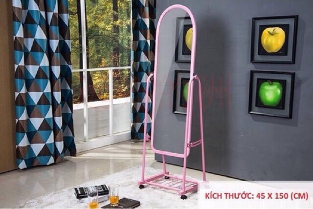 Gương soi có bánh xe đa năng tiện dụng. Kt 38x150