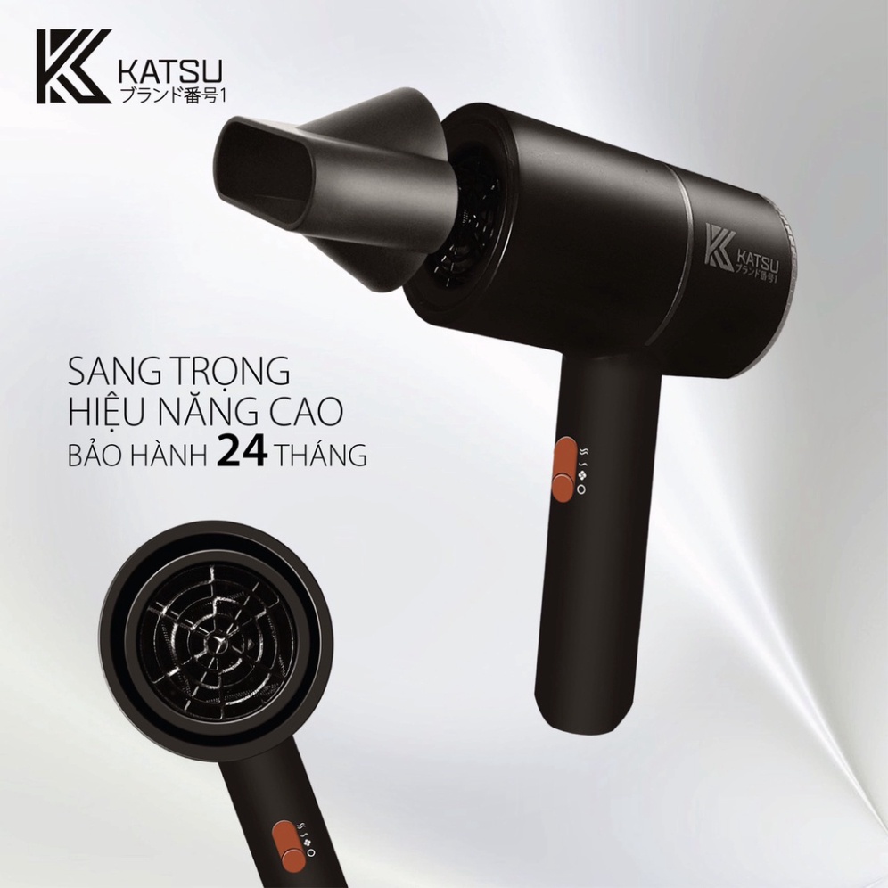 Máy sấy tóc Katsu  công suất 2200W 3 chế độ giúp tóc không bị khô và xơ rối