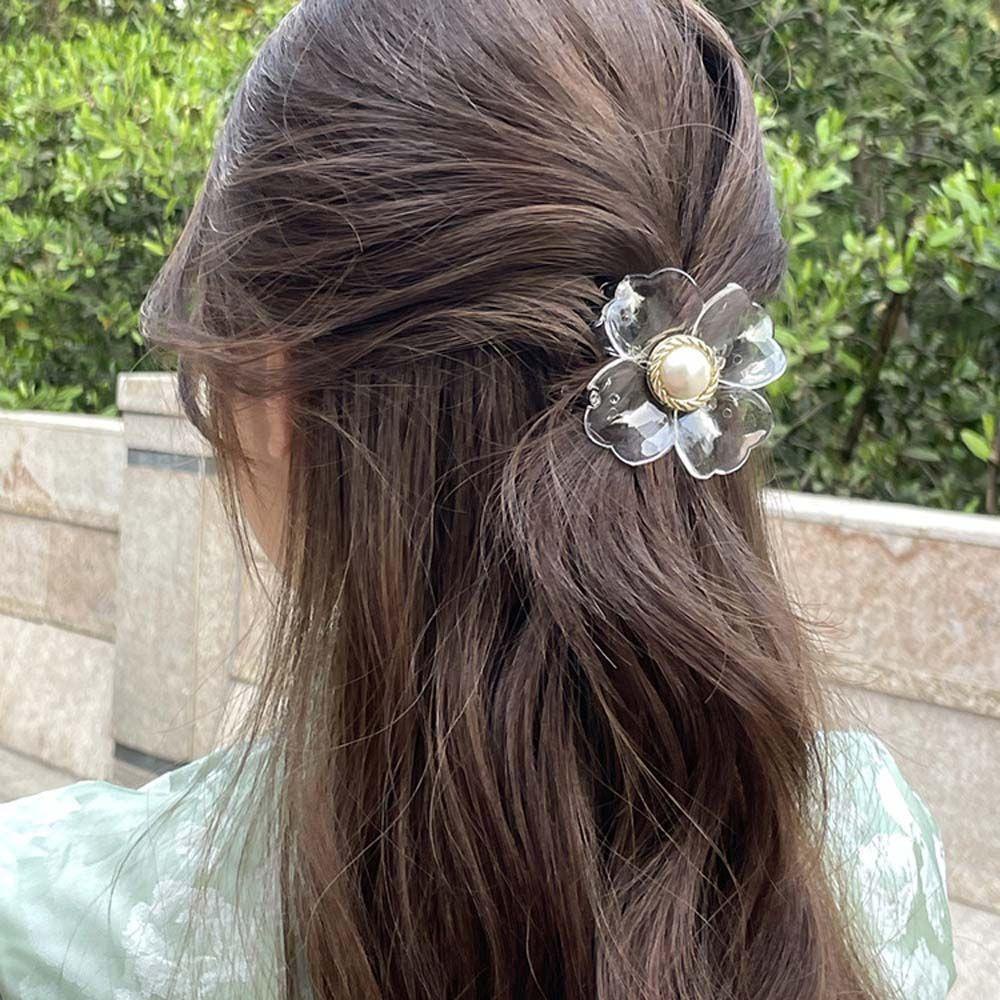 TWINKLE Kẹp Tóc Càng Cua Bằng Acrylic Phong Cách Hàn Quốc Thanh Lịch Cho Nữ