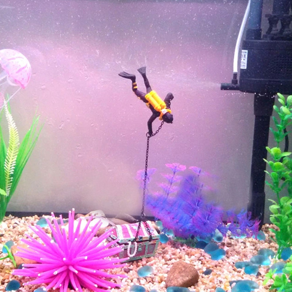 Đồ trang trí hộp kho báu trang trí bể cá sáng tạo