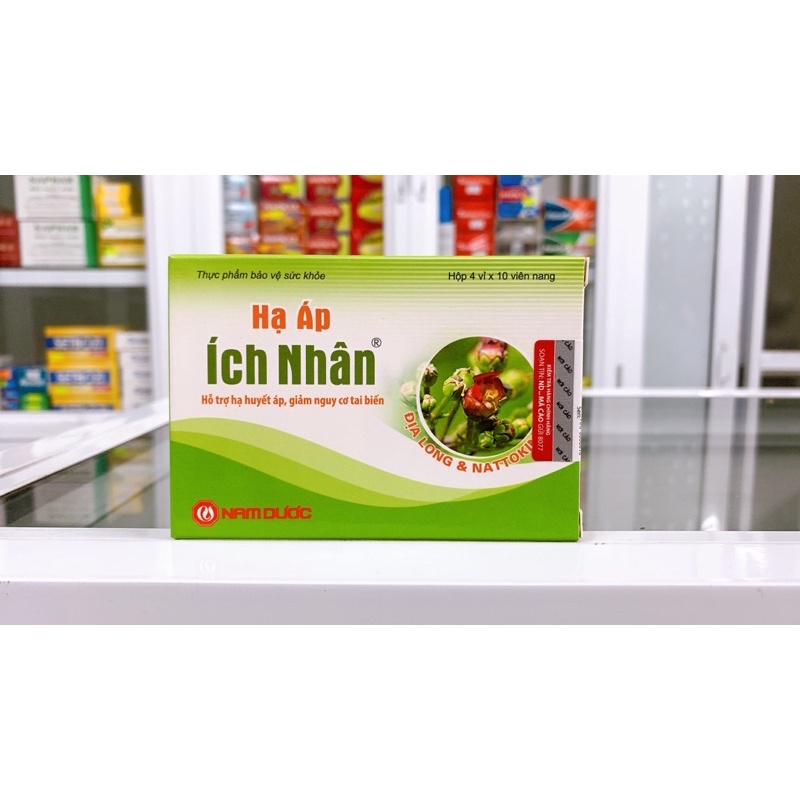 Hạ Áp Ích Nhân hỗ trợ hạ huyết áp và giảm nguy cơ tai biến (Hộp 40 viên)