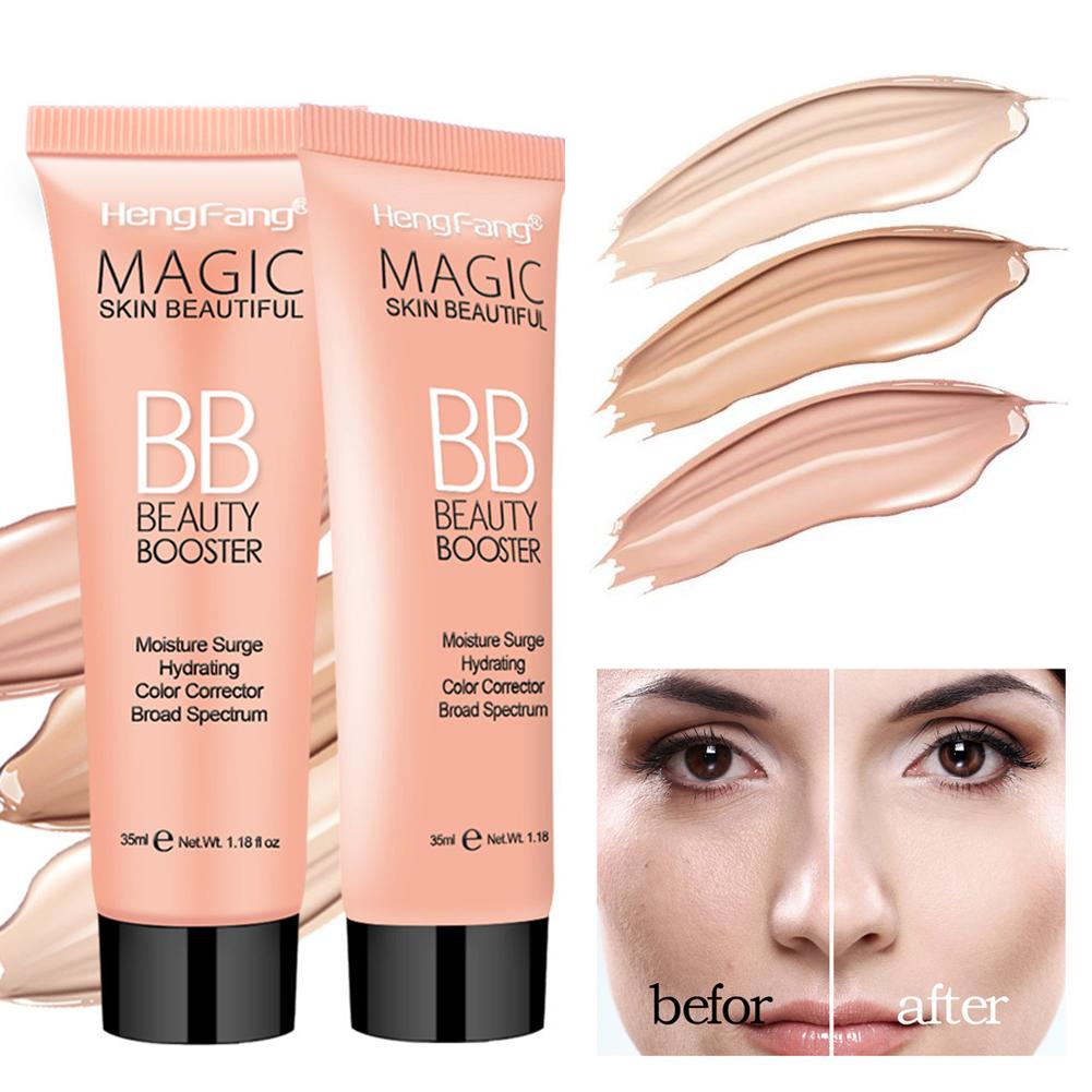 HengFang BB Creams Kem Nền Che Khuyết Điểm Dưỡng Ẩm Kiểm Soát Dầu Làm Sáng Trang Điểm Mỹ Phẩm Lỏng 30ml