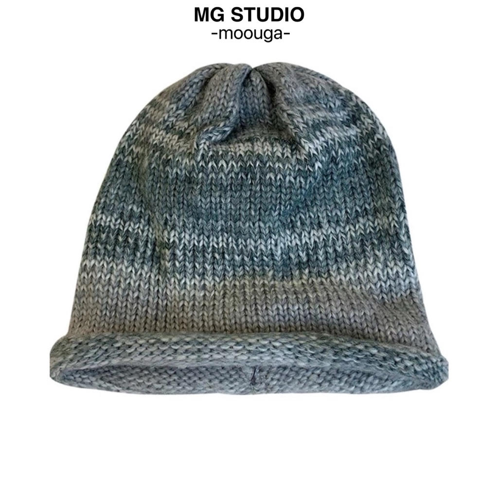 Mũ dệt kim MG STUDIO màu Gradient 6 màu tùy chọn