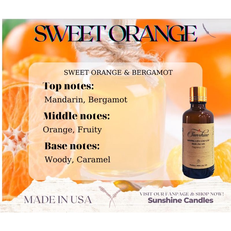 Hương liệu cao cấp làm nến Fragrance oils nhập khẩu UK, tỏa hương tốt