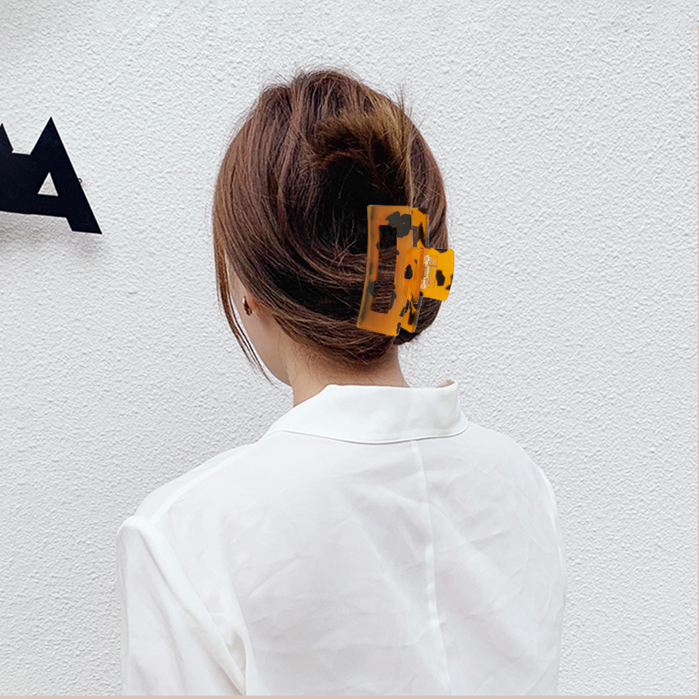 Kẹp tóc họa tiết da báo nhiều màu sắc thời trang cho nữ