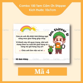 [ Sẵn ] Combo 100 Tem Ghi Mã Đơn