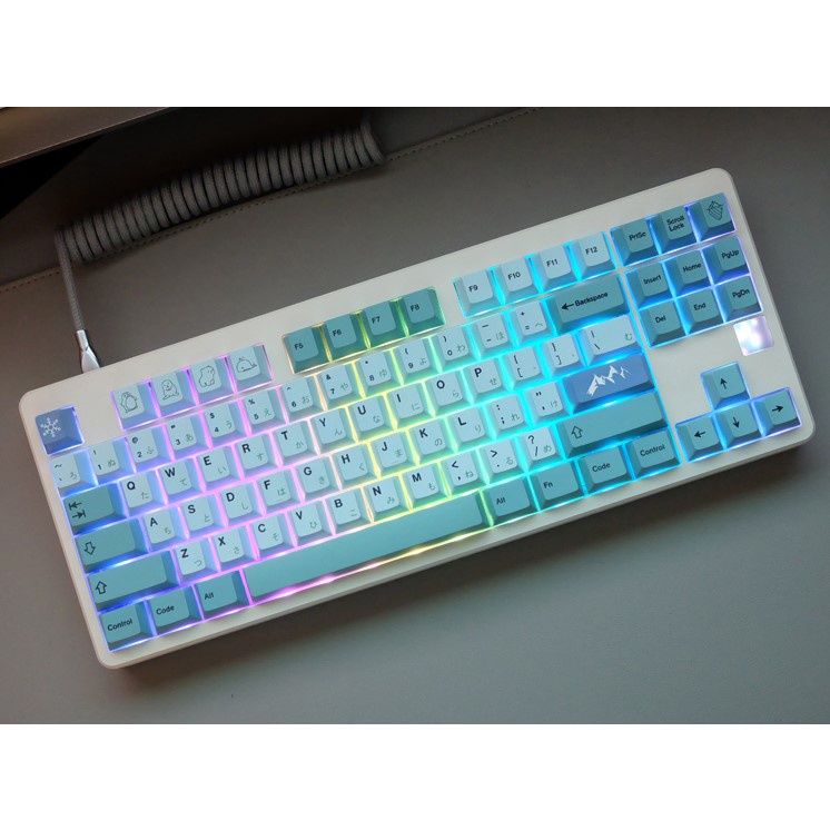 Nút bàn phím cơ không dây keycap Iceberg 142 phím PBT tương thích với 104/68/87/980
