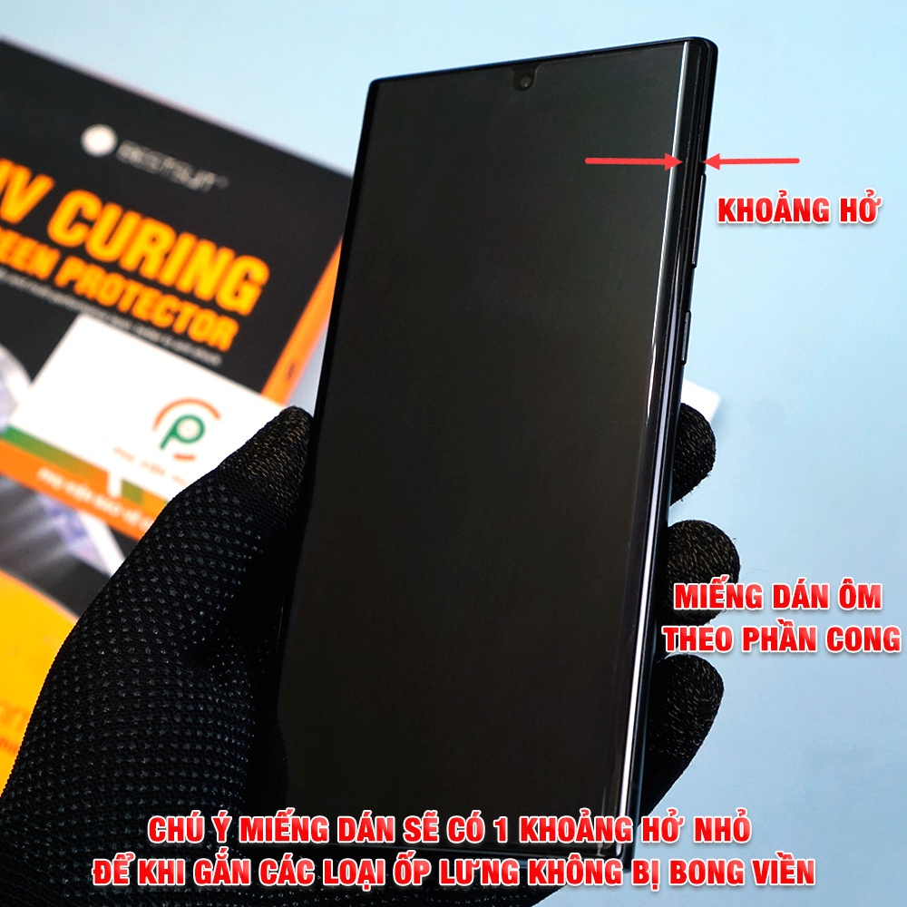 Dán màn hình Samsung S22 Ultra / Samsung Note 20 Ultra PPF UV cao cấp Bestsuit nhận vân tay full màn hình