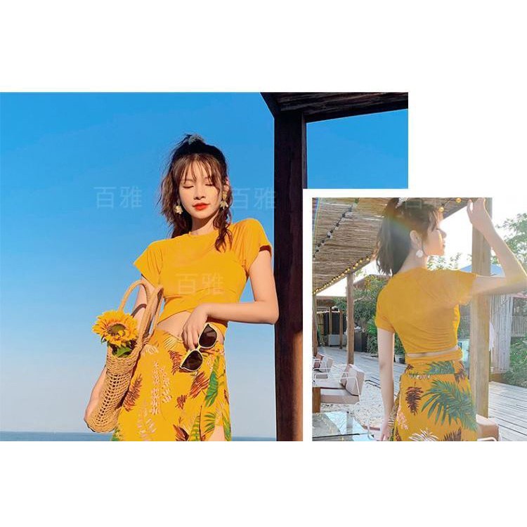Bộ bơi 3 mảnh kèm khăn voan 8107