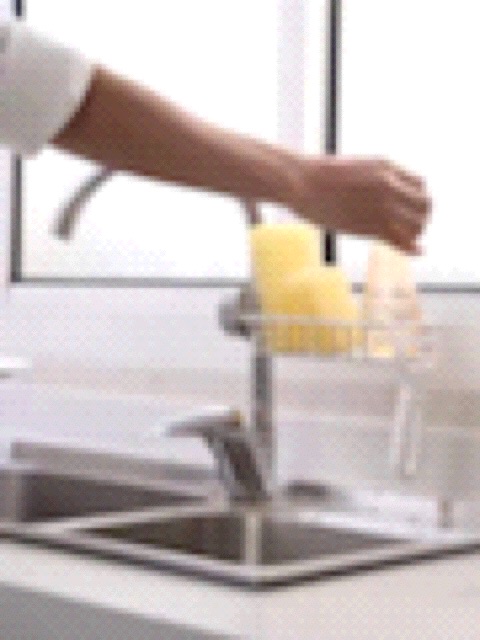 [Phụ kiện nhà bếp] Giá Kệ inox để đồ rửa chén bát gắn vòi nước tiện lợi