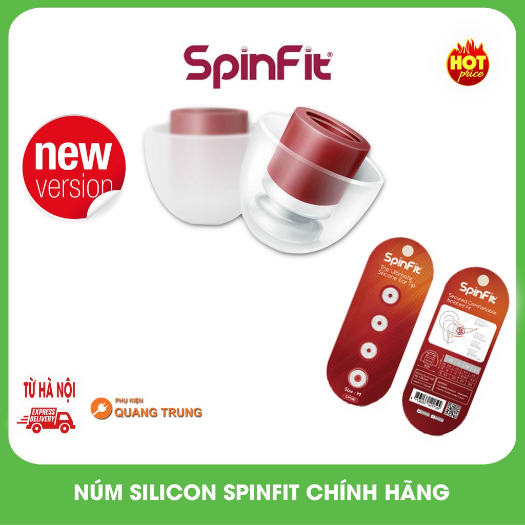 Núm tai nghe silicon CP100 Spinfit ( Phiên bản mới nhất )