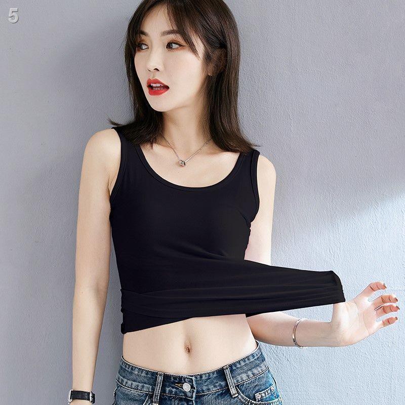 Áo ba lỗ hai dây 80-190 kg mặc trong ngoài hot trên mạng phiên bản Hàn Quốc mùa hè nữ sinh size lớn dễ phối đồ