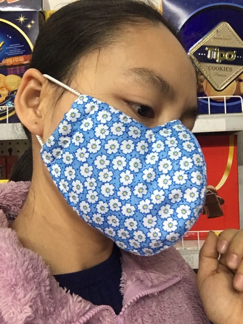 KHẨU TRANG VẢI 3 LỚP O GO