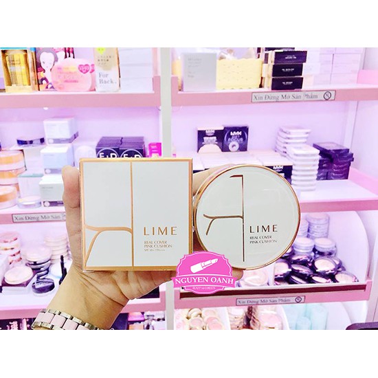 Phấn nước LIME REAL COVER PINK CUSHION - COLLAGEN | BigBuy360 - bigbuy360.vn
