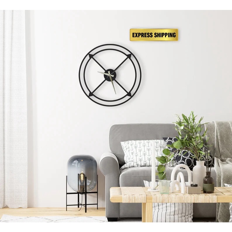 Đồng hồ treo tường Thegioipuzzle bằng kim loại bền đẹp