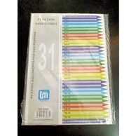 Bìa phân trang nhựa 31 số